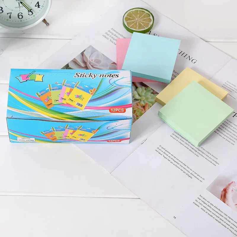 76*76mm Colourful Square Memo Bulk sticky pad note Sticky Notes Post  note
