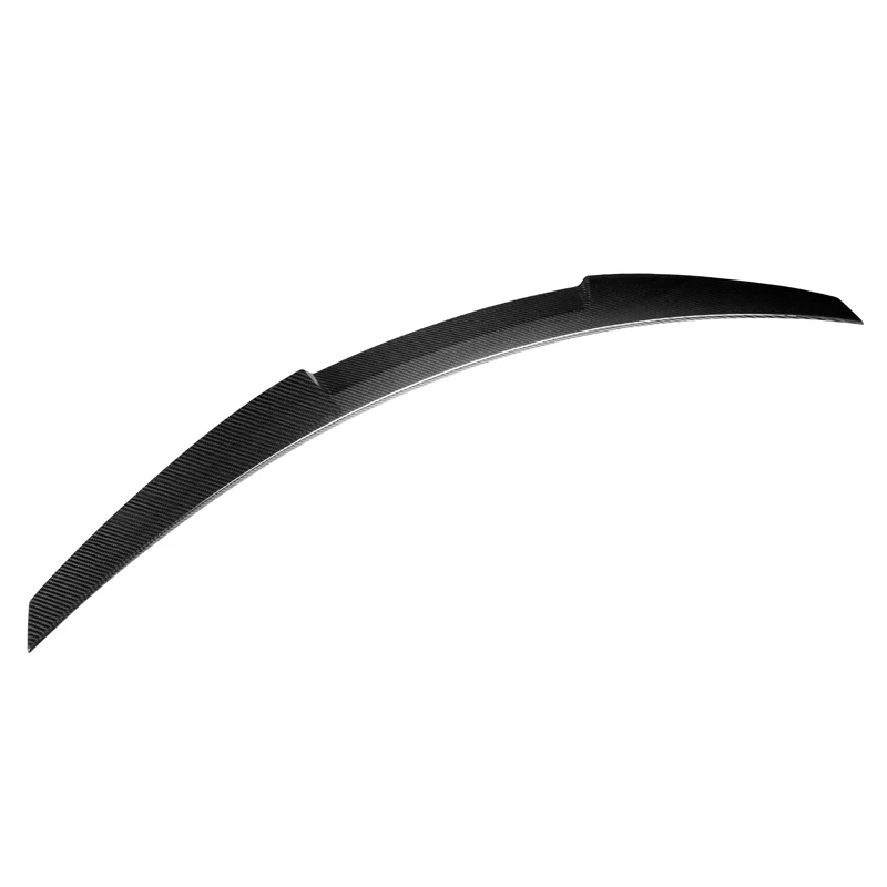 E90 M4 Style Glossy Black Real Dry Carbon Fiber Spoiler For 3 Series E Sedan M4 Car Trunk Boot 2005-2011