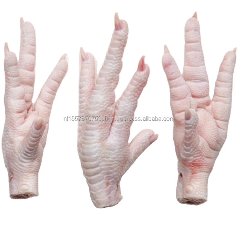 Frozen Chicken Paws and Feet Frozen Grade A Chicken Paws Brazil Origin Halal Fresh Processed Chicken Paws