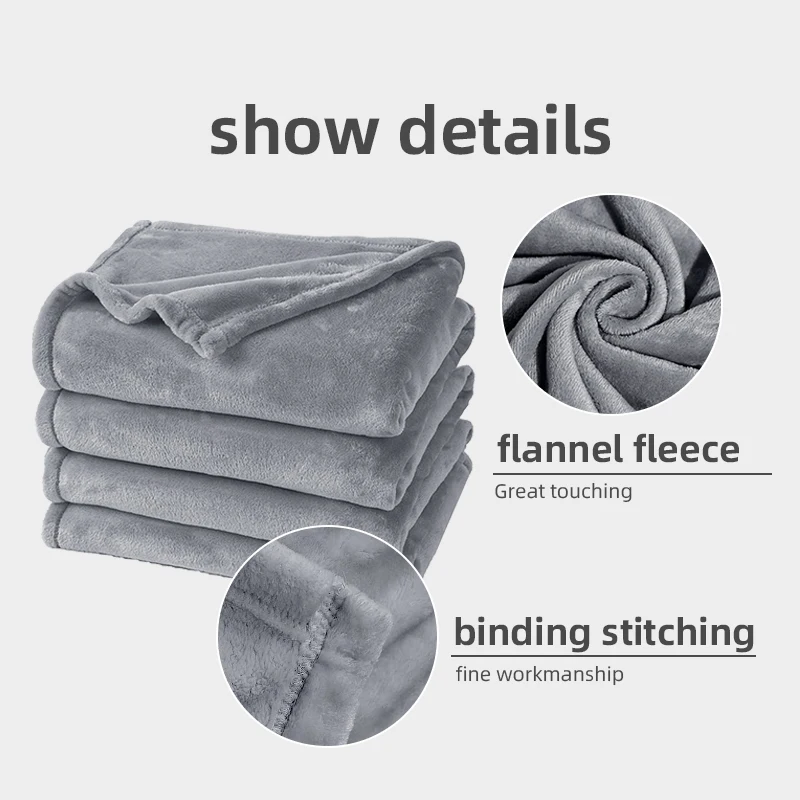 Китай, лидер продаж, из микрофибры, большие однотонные Супермягкие качественные флисовые толстые Утяжеленные фланелевые одеяла для зимы