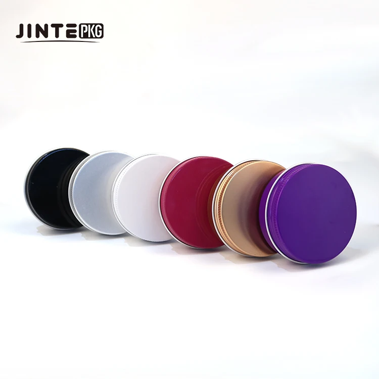 Cosmetic Food Grade 100ml Aluminum Tin Tea Containers  Custom Aluminum Cans Gold Aluminum Jar For Hand Hair Cream