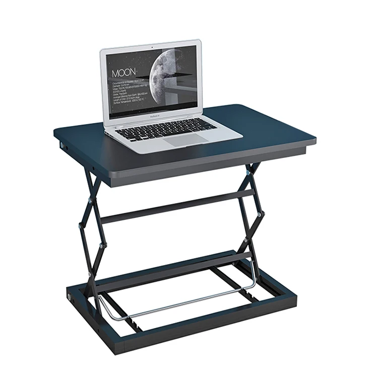 Дешевый складной современный офисный стол с регулируемой высотой, 19 дюймов, стоечный стол, конвертер, двойной монитор, столешница