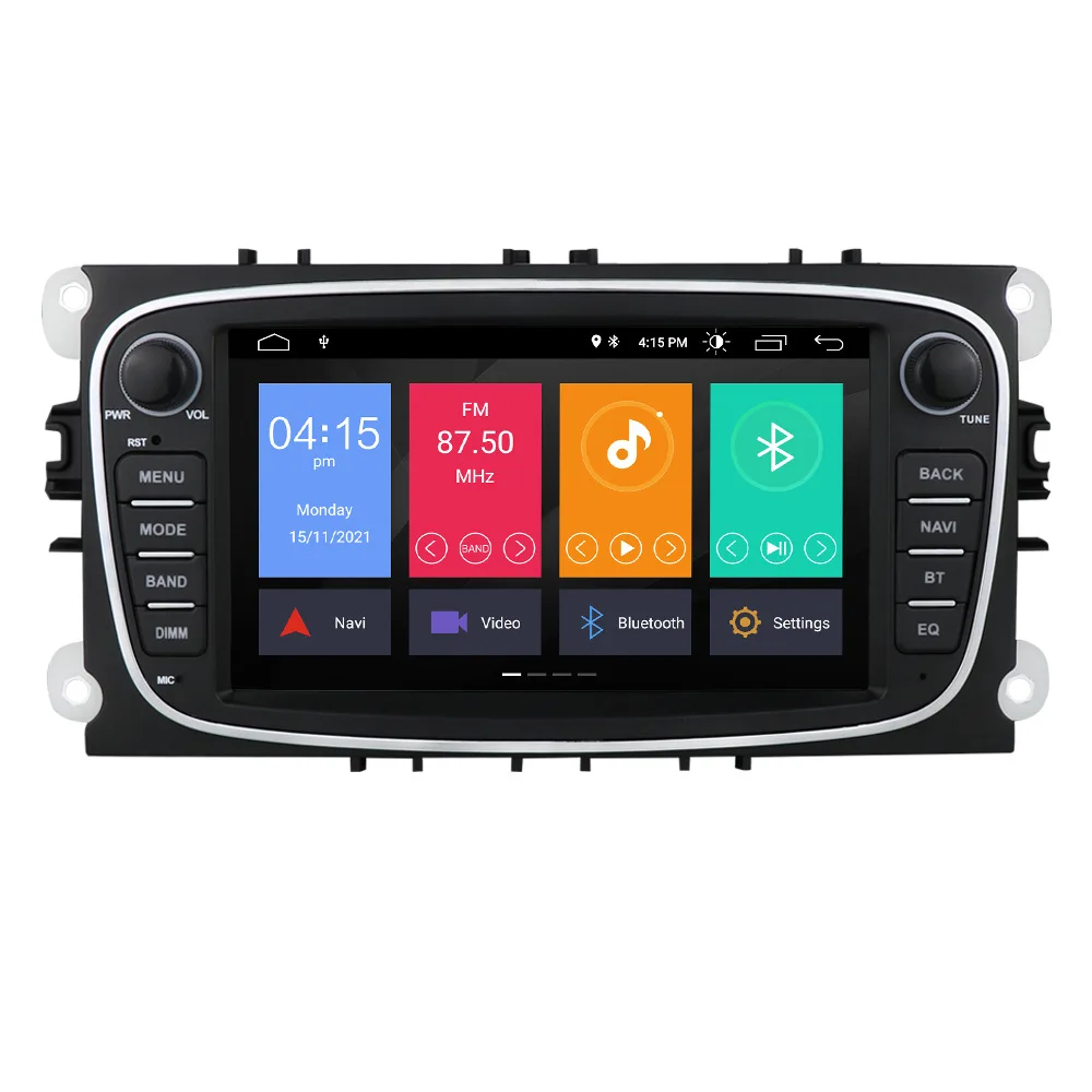 7 inch 2 din android 12 car radio navigation multimedia player GPS para carro for ford s-max/focus 2