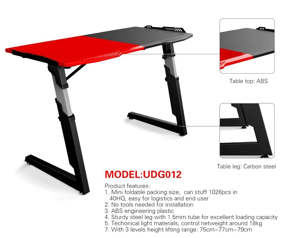Professional Gaming Desk Manufacture Cheap Price Table For Gamer/Gaming Table Wholesale Custom