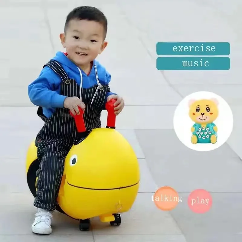 modern design buy China safety plastic cute cartoon baby children swing balance car four universal wheels for 1-6 years old kids