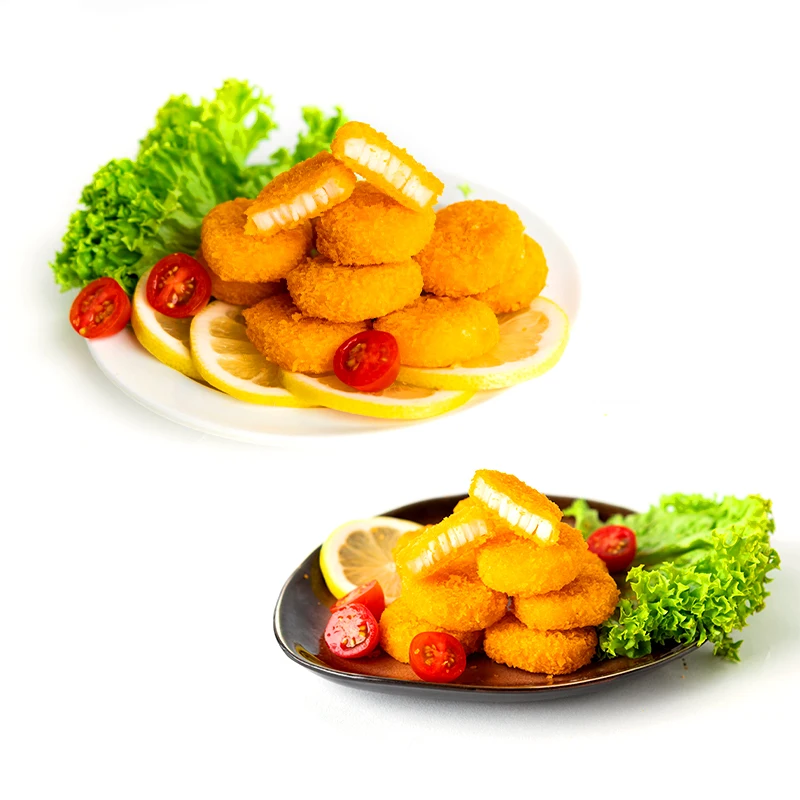 Premium High Quality Seapack Golden Breaded Surimi Scallop Wonderful Unique Taste and Suitable for Fried