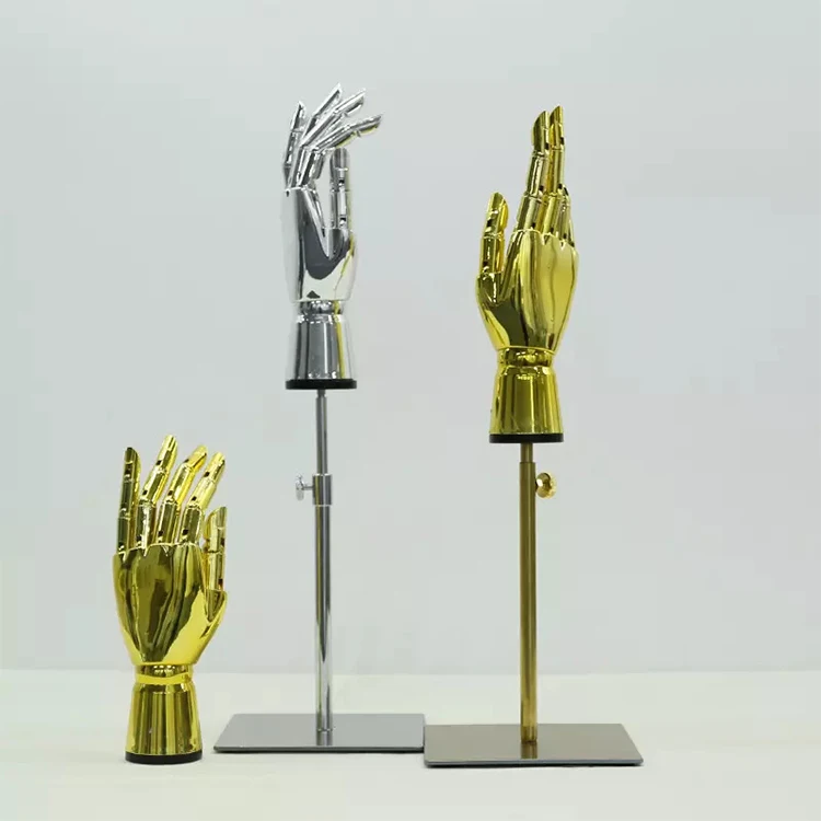 Wholesale Flexible Jewelry Display Plastic Plating Mannequin Hand