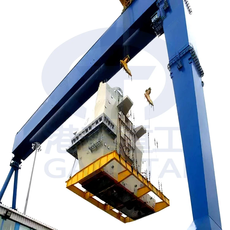 Mobile Light Hydraulic Shipping Container Move Lifting Gantry Crane for Port Station