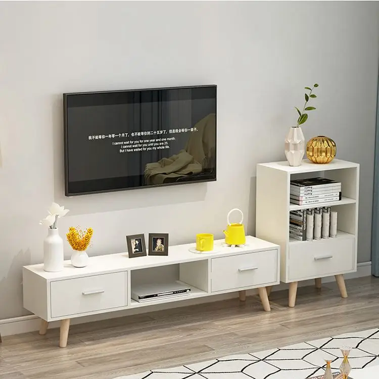YQ JENMW New Modern Model MDF Wood Led TV Stand Design For Living Room