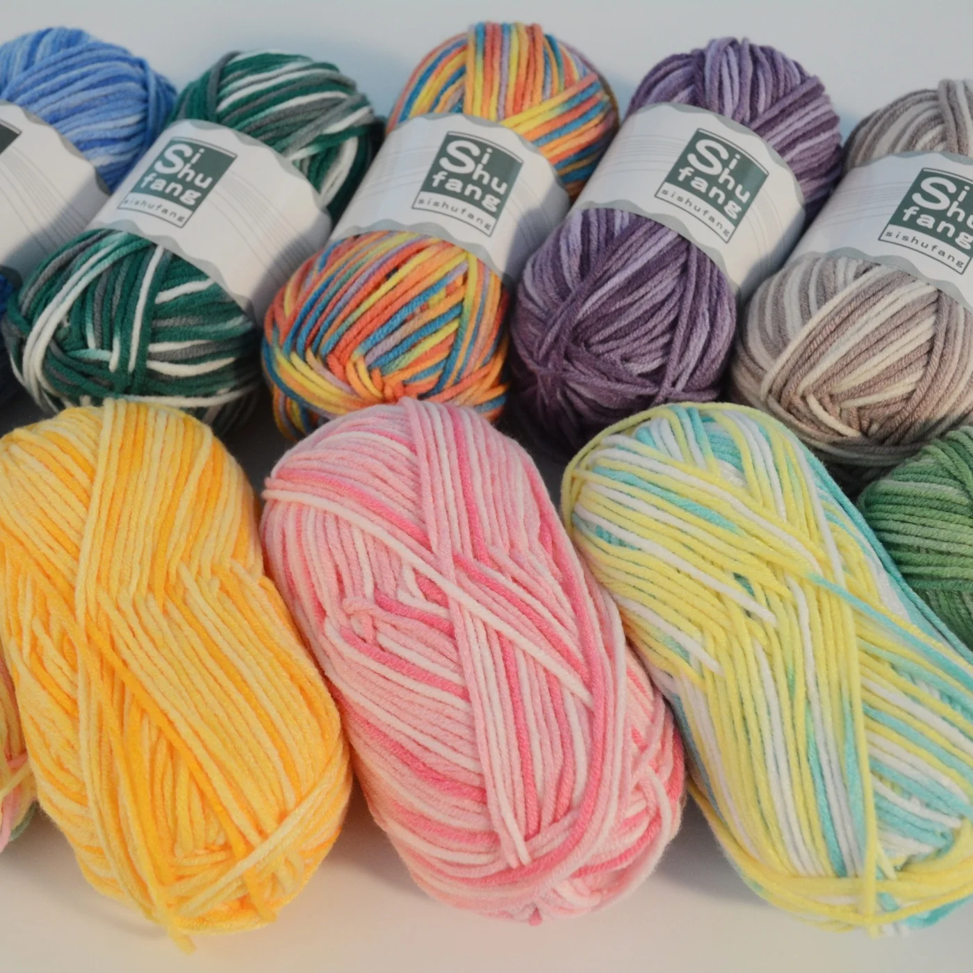 Factory Cheap 4-8ply Milk Cotton  Wool Acrylic Yarn For Crochet