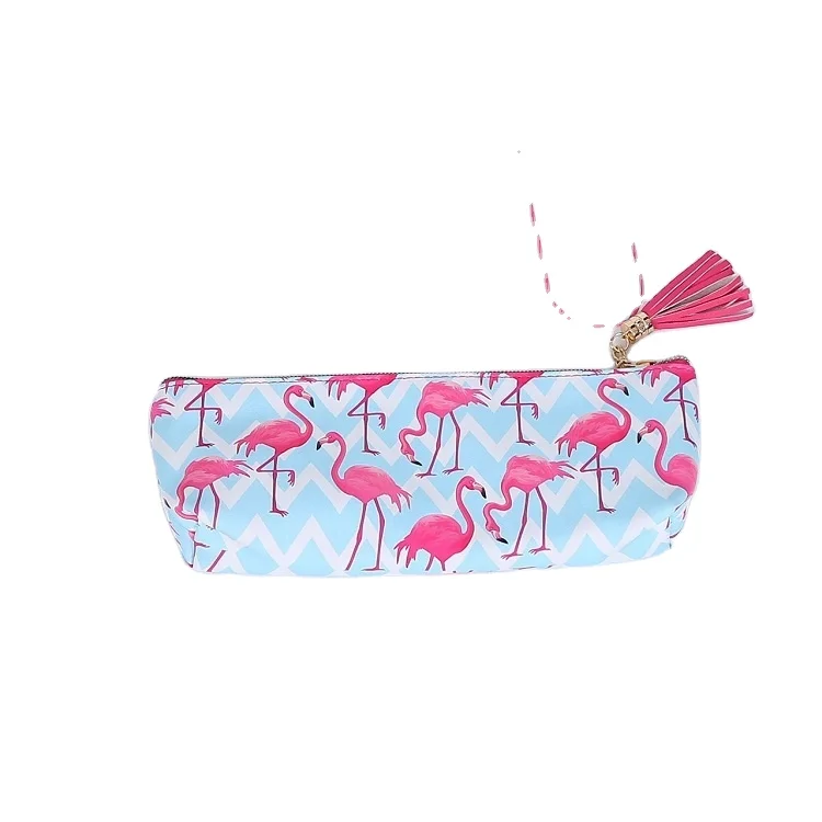Durable Girly PU fabric office and school pencil case