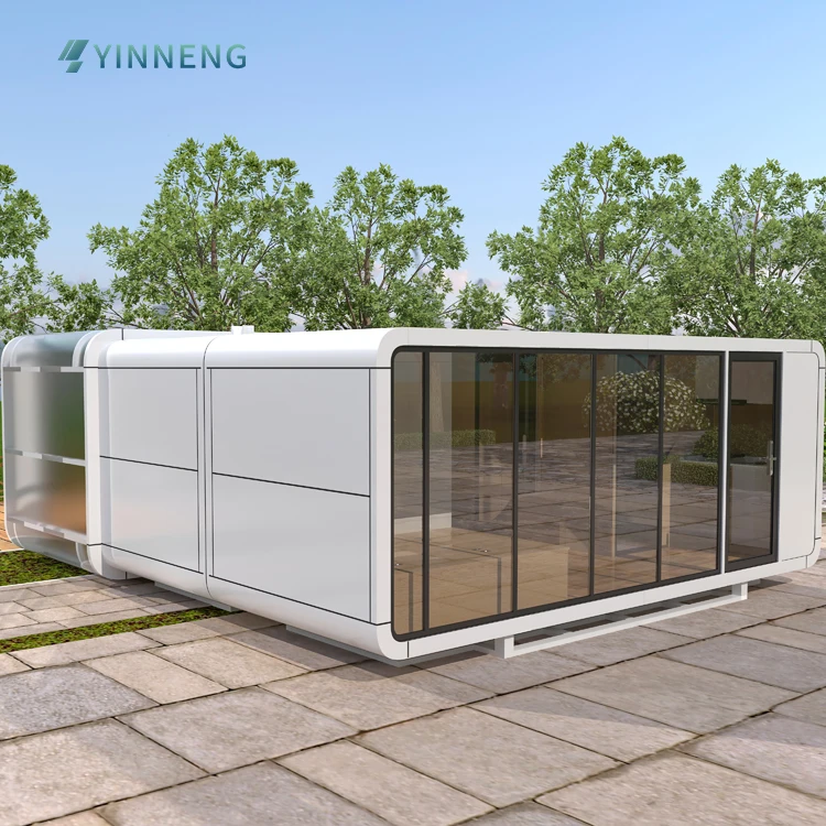 Portable Smart Prefab Container Homes Tiny Modular 2-Bed Steel Structure Villa Foldable House Design