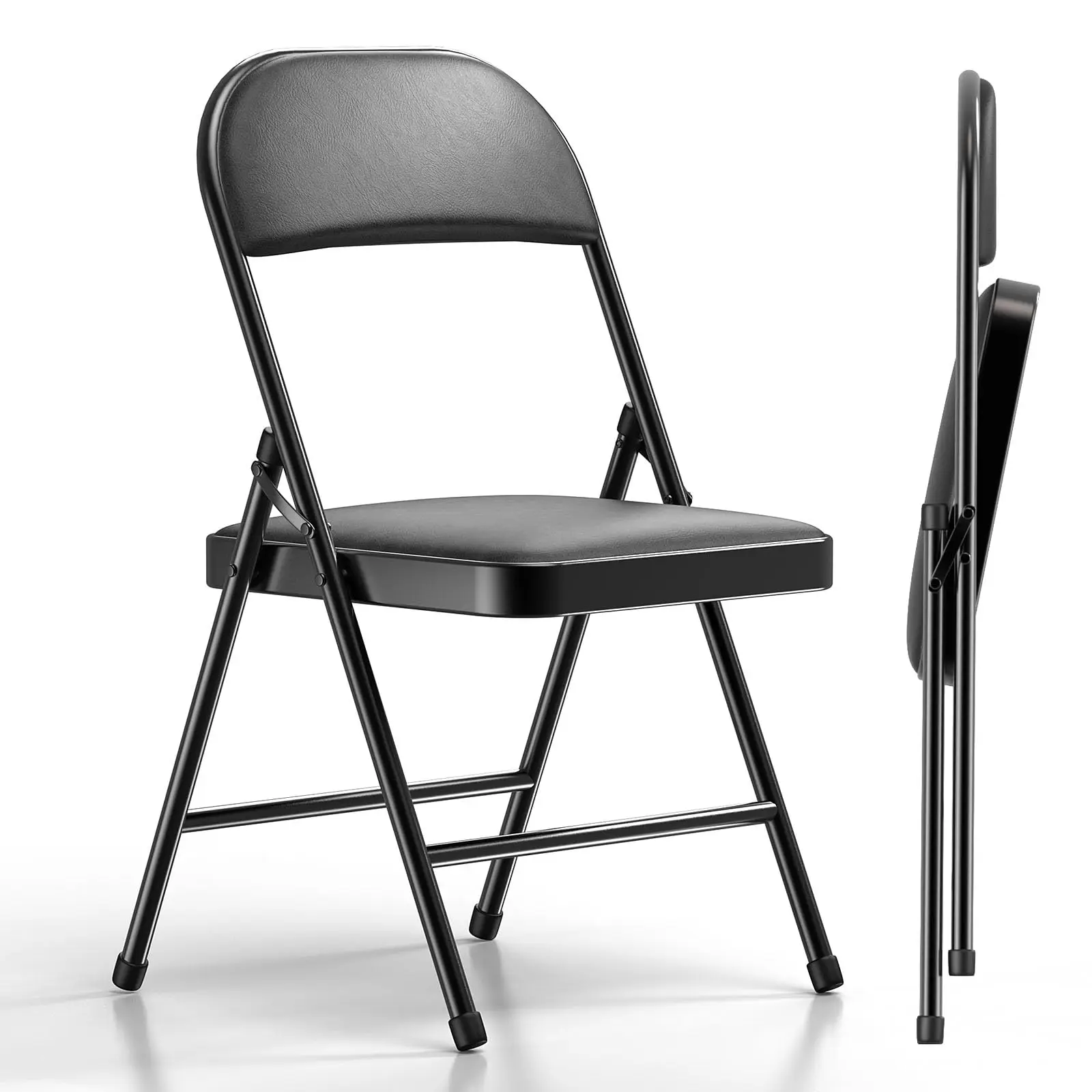 Wholesale Price Folding Chairs Metal Outdoor Chair with Padded Cushion for Home  Outdoor