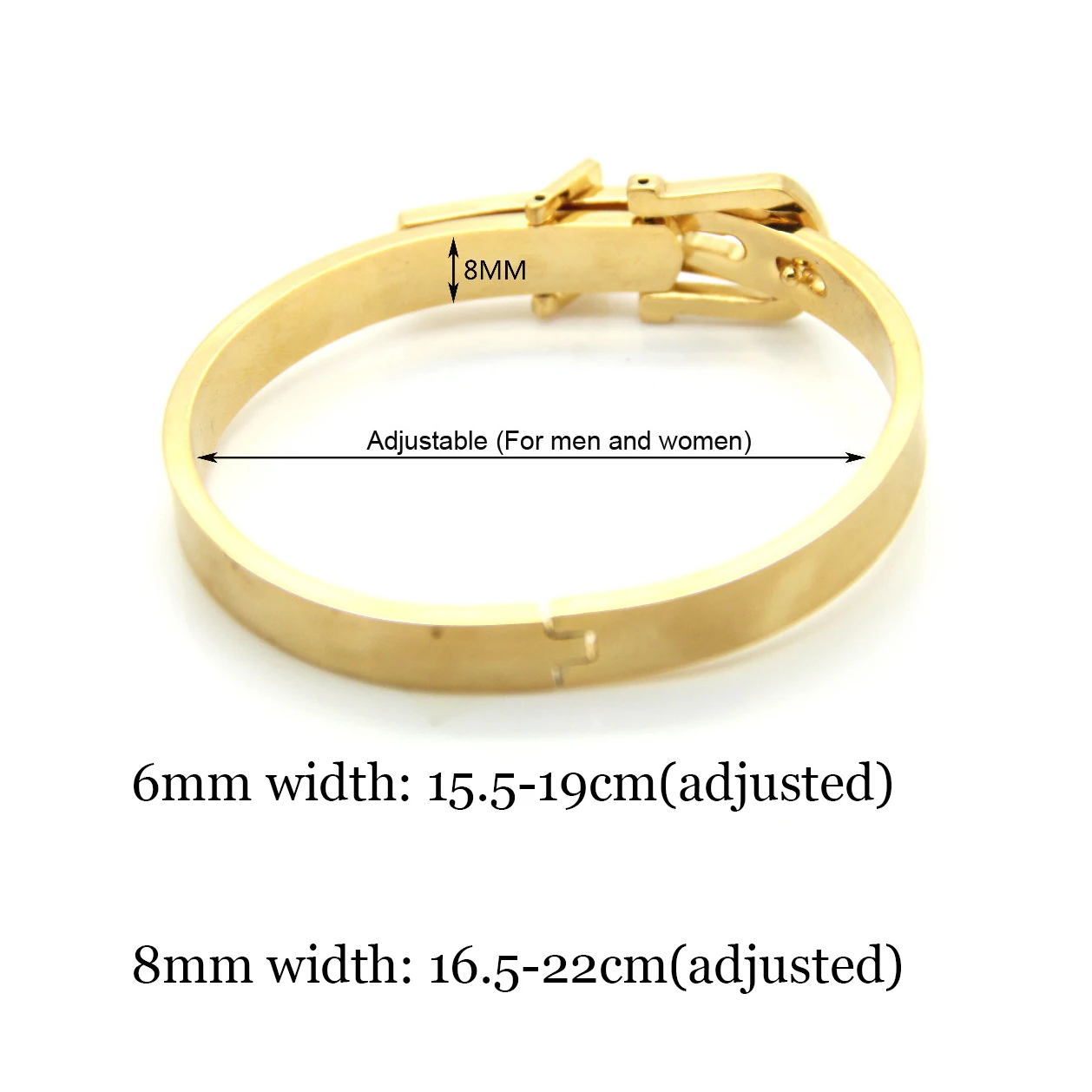Fashion Stainless Steel Belt Buckle Design Bangle Bracelet For Lover Customized Words And Phrases