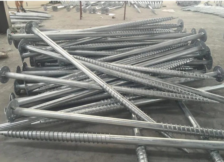 SOEASY Panel Pole Mount Adjustable Solar Mounting System Earth Ground Screw Anchor