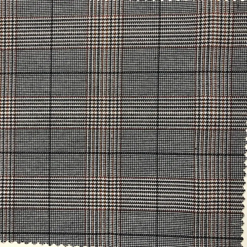 Мужская подходящая ткань из спандекса, полиэстера, вискозы