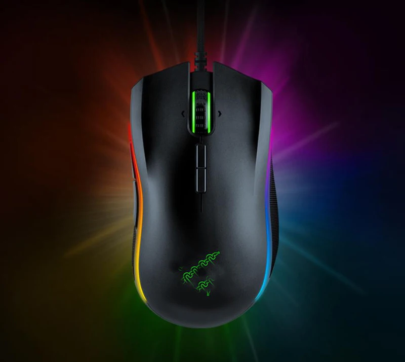 
Mamba Elite mouse Elite Gaming Mouse RGB Backlight 9D Ergonomic Gaming Mouse 