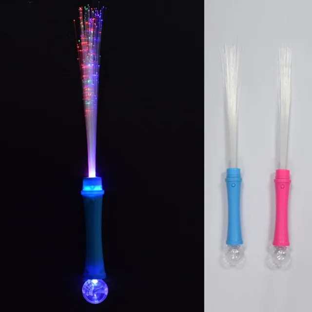 Wholesale Promotional Light Up LED Fiber Optic Wand Magic Stick Led Fairy Stick Light Promotion Gift Use