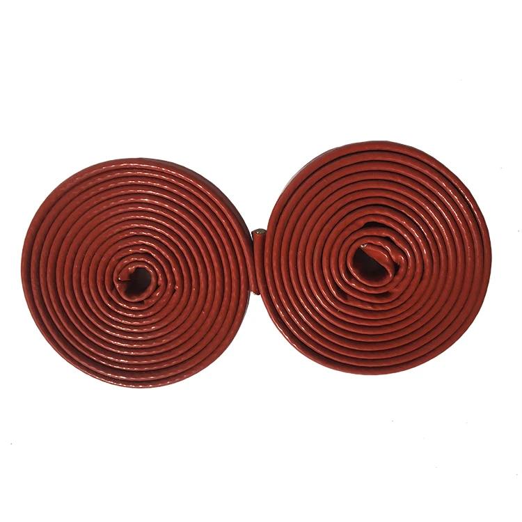 12mm Silicone Rubber Coated Fiberglass Braided Fireproof Heat Insulation Glass Fiber Braided Pyrojacket Thermal Protection