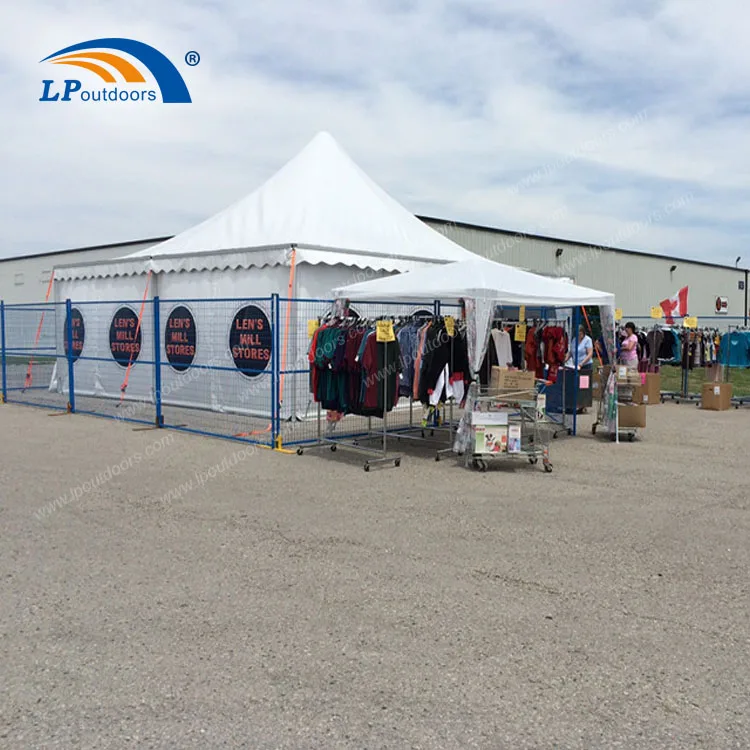 50 seater extruded aluminum frame outdoor event tent B line pagoda tent with luxury decoration for sale