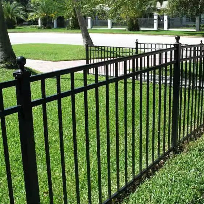 Metal Powder Coated Iron Steel Garden Fence, Trellis & Gates High Quality Garden Security Wrought Iron Steel Fence