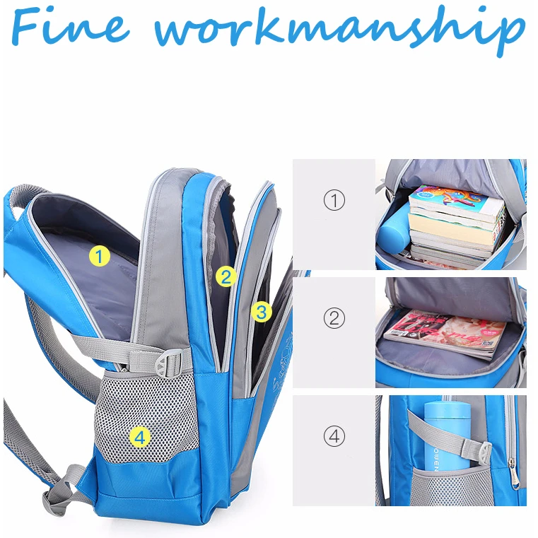 2022 Custom New Kids Campus School Student Child Book Backpack Bag For Teenagers Girls Boy