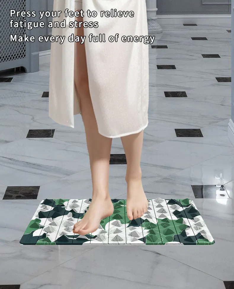 Hot Sale Pain Relief Price Big Eco Non-slip Foot Bath Spa Air Bubble Massage Mat With Nodes