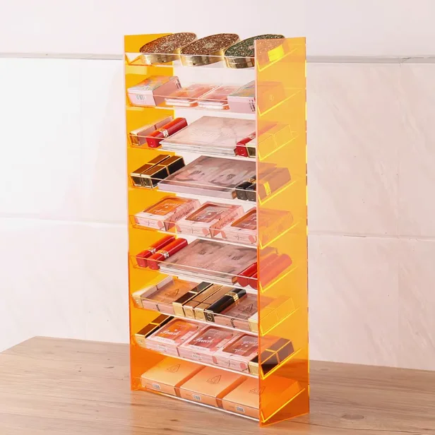 Custom Clear Acrylic Display Stand Usb Cable Multi-Layer Storage Rack Mobile Phone Accessories Holder Plastic Storage Rack