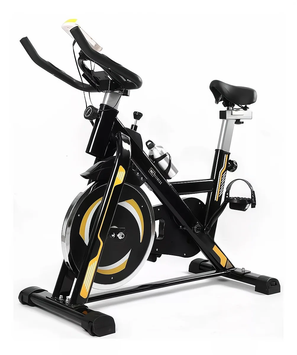 MAIBUFIT Indoor bike spin bike, LCD monitor, device support watch integrated into the handlebar bottle and bottle holder