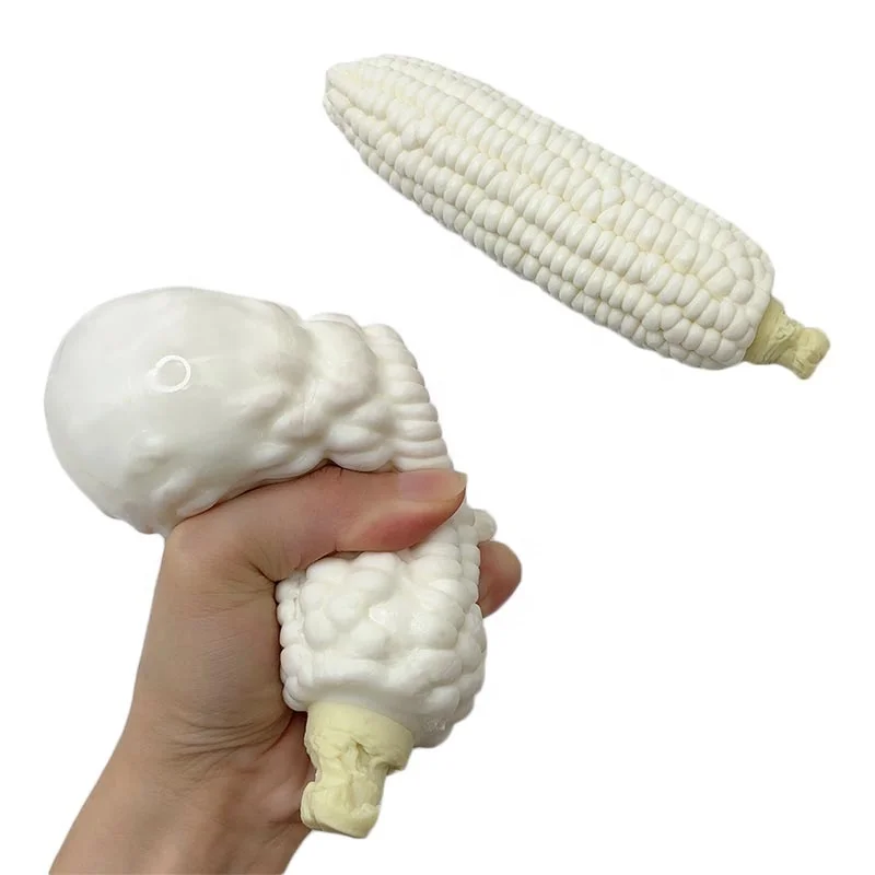 Amazon Hot Sell Funny TPR Fidget Decompression Squeeze Corn Stretchy Toys For Adults