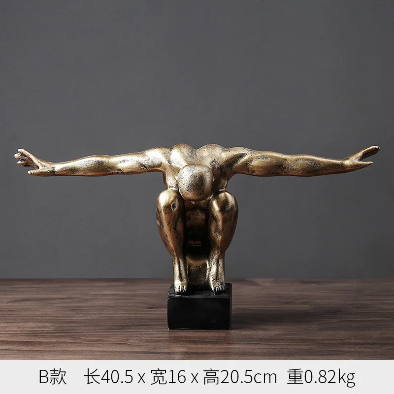 
Factory direct American retro diver character model decoration 