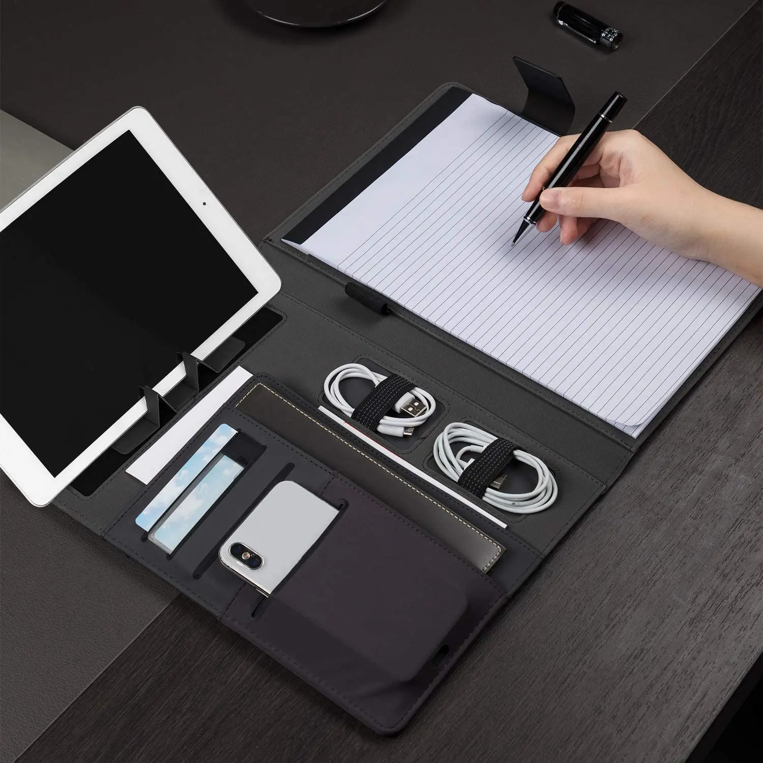 PU Leather A4 Document Folder Portfolio Padfolio Conference Signature Folder