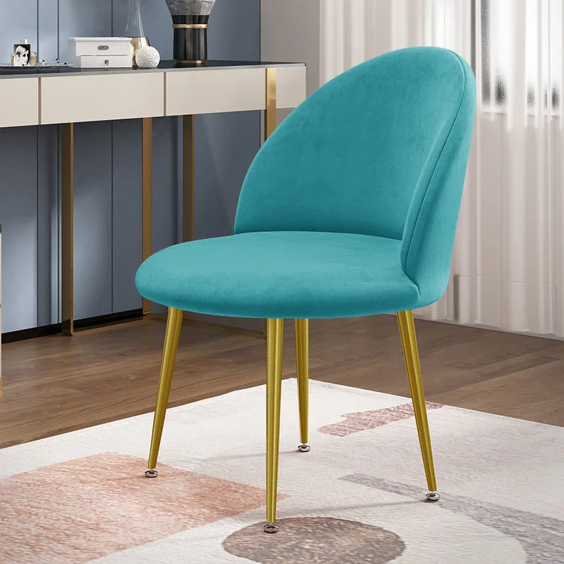 Chair Manufacturing Companies mid century modern Metal leg dining chair Velvet living room chairs