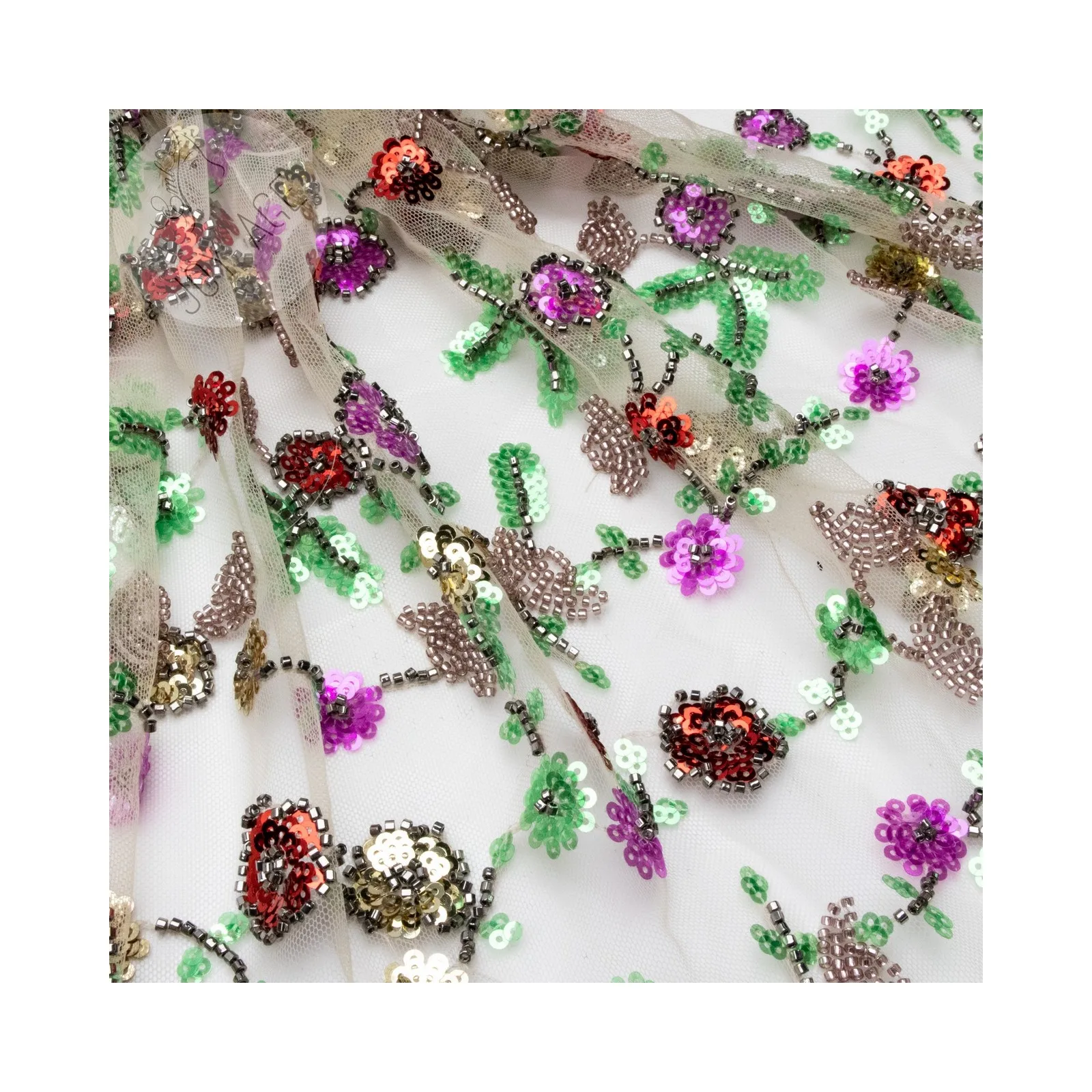 Lightweight and comfortable sequin fabric backdrop sequin embroidery lace fabric lace fabric sequins skirt