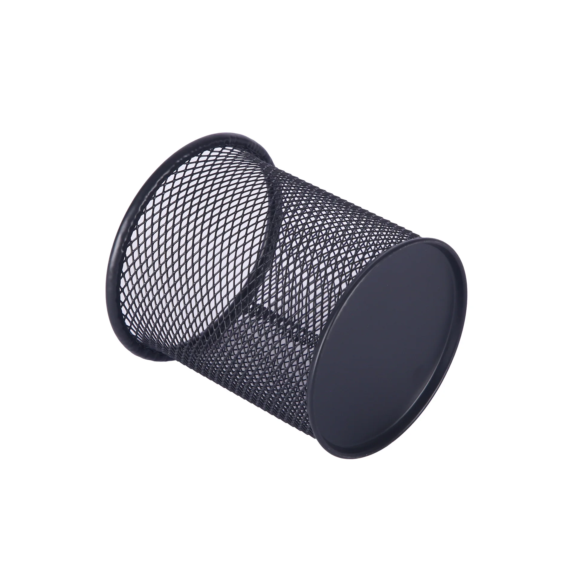 Creative Multifunctional Office Organizer Simple Metal Mesh Pen Holder with Hollow Design for Desktop Storage of Pens Sundries