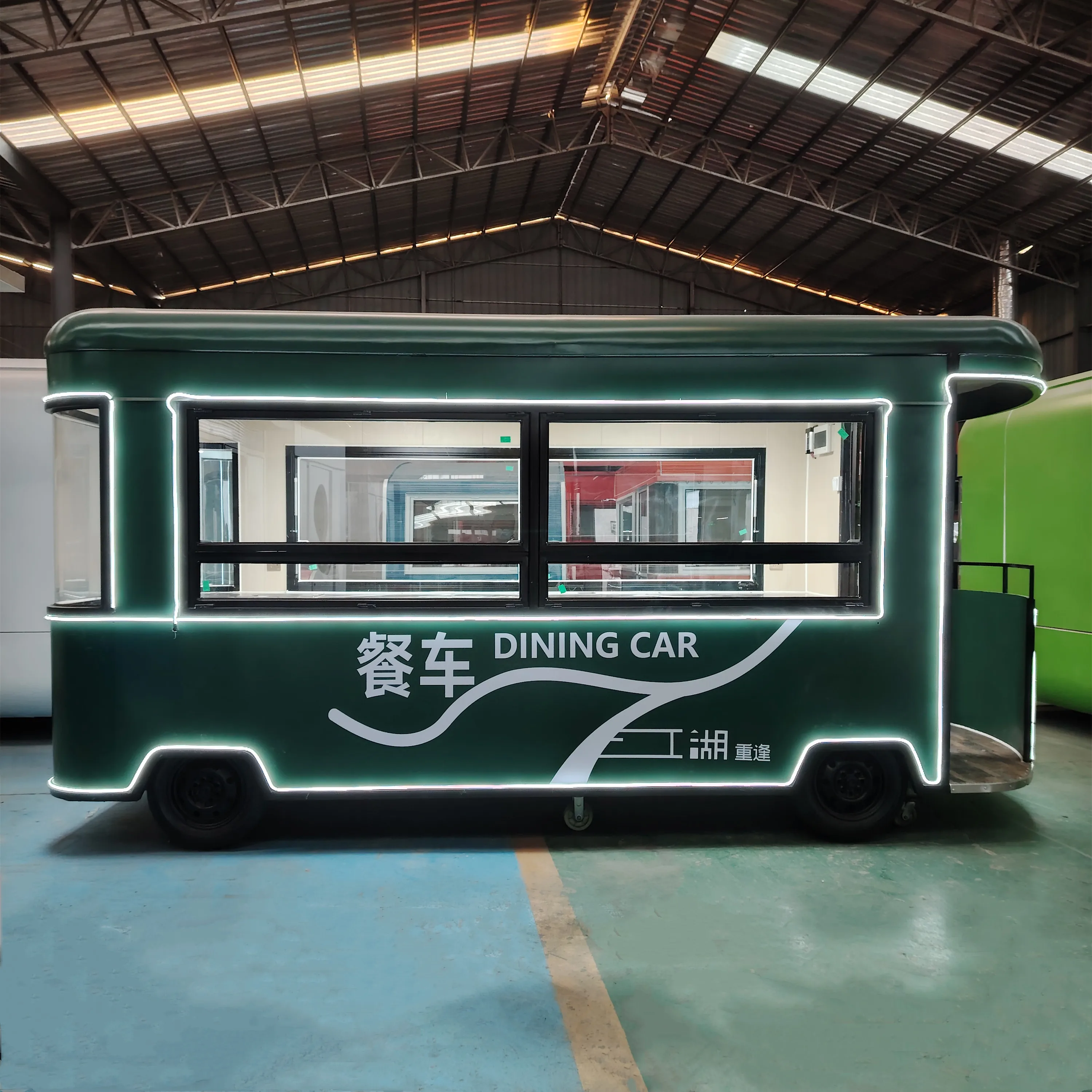 Factory outlet hot selling multipurpose electric mobile complete kitchen equipment fast food snack catering van truck cart