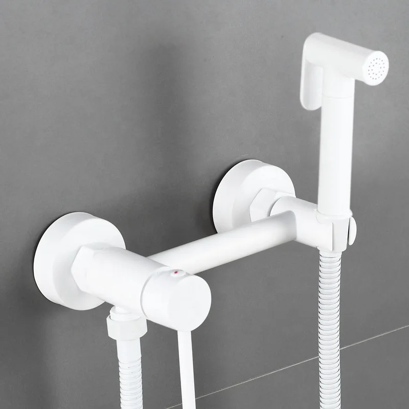 Chrome Black Wall Mount High Quality Portable Brass Bathroom Shattaf Handheld Toilet Bidet Sprayer Kit Set