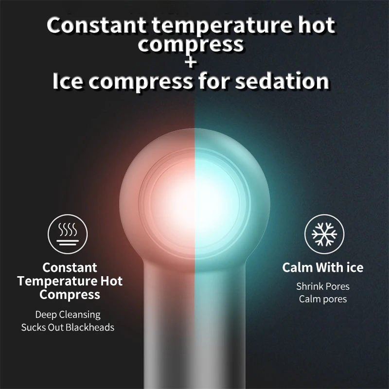 Wholesale Blackhead Remover Vacuum 4 in 1 Blackhead Remover Ultrasonic Hot Cold Intelligent Visual Nose Blackhead Remover Kit