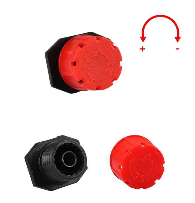 Red 8 Hole Flow Adjustable Dripper Garden Micro Irrigation Emitter Sprinkler Plastic Micro Dripper For Agriculture Irrigation