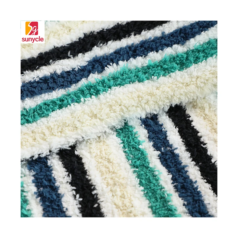 Coarse Knit Cationic Fleece 65 Polyester 35 Cotton Design Chenille Fabric