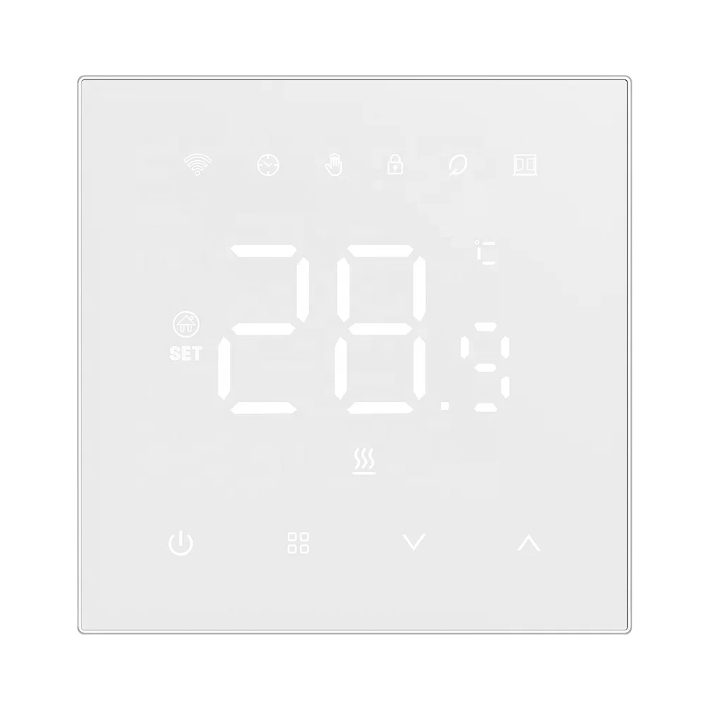 LED Touch Screen Weekly Programmable Family Share Water Floor Heating Room Thermostat