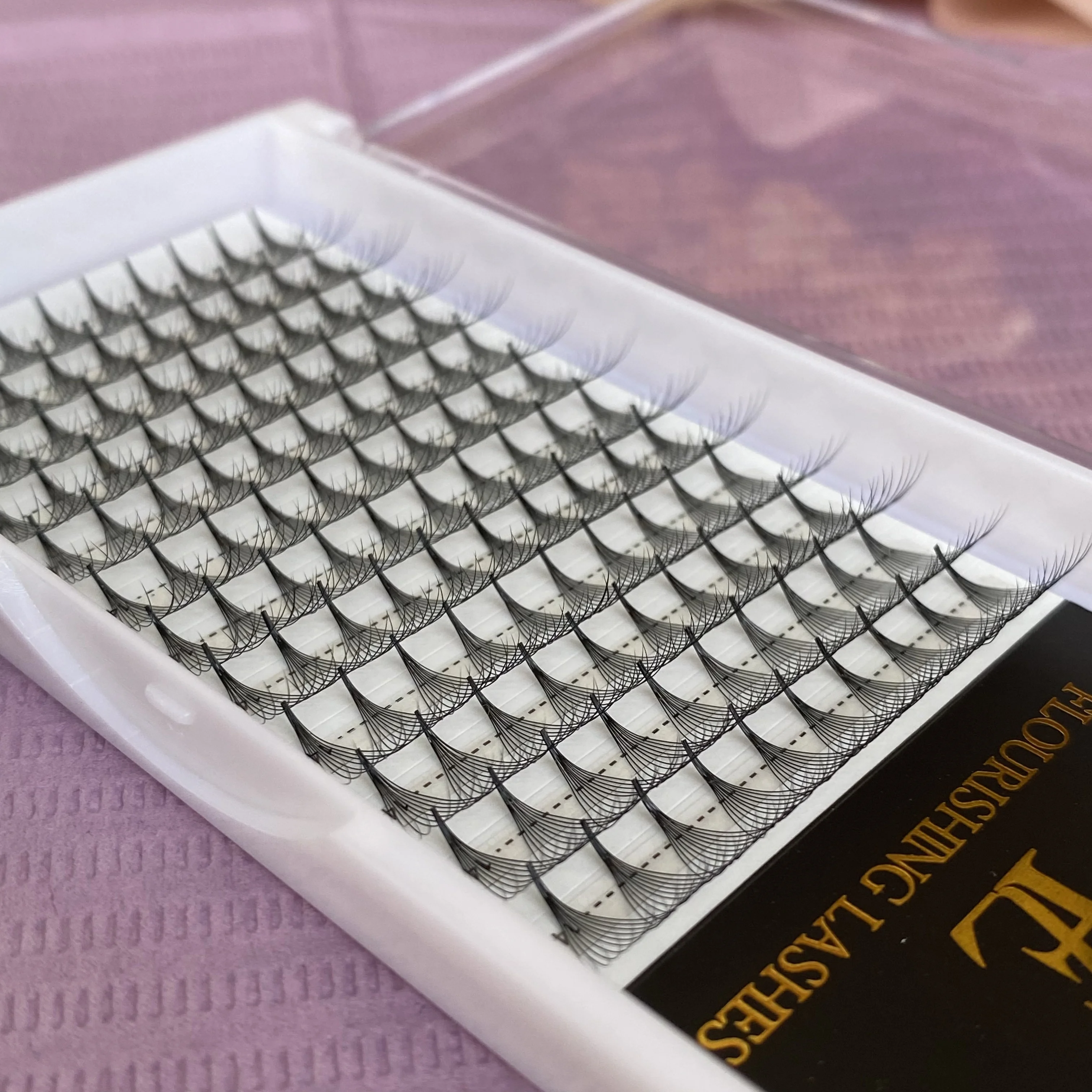 Lash trays pointy/thin base eyelashes 6D lashes 10D 12D 0.05 0.07 promade lash extensions premade volume fans eyelash extension