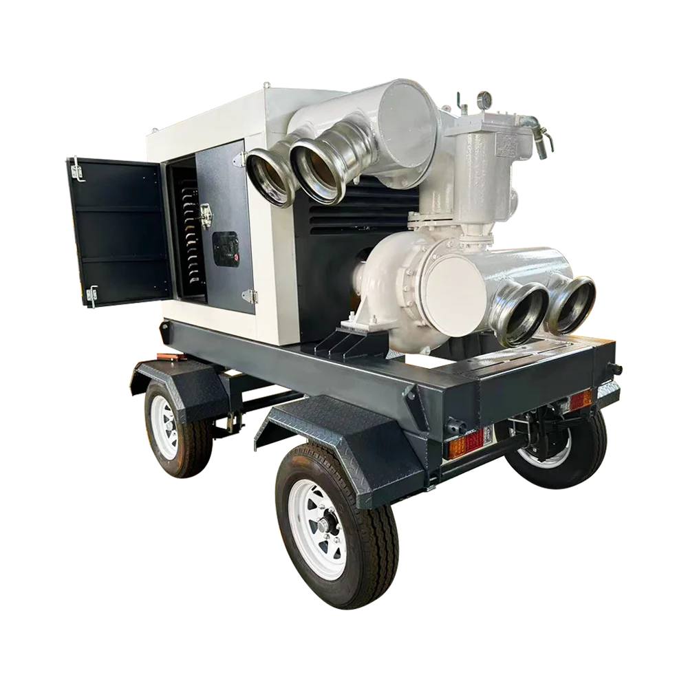 Large displacement pipeline dredging high vacuum auxiliary cast iron self-priming pump