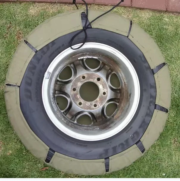 Customized Logo SUV Offroad Spare Canvas Tire Cover Olive Green Waterproof with 300gsm Weight