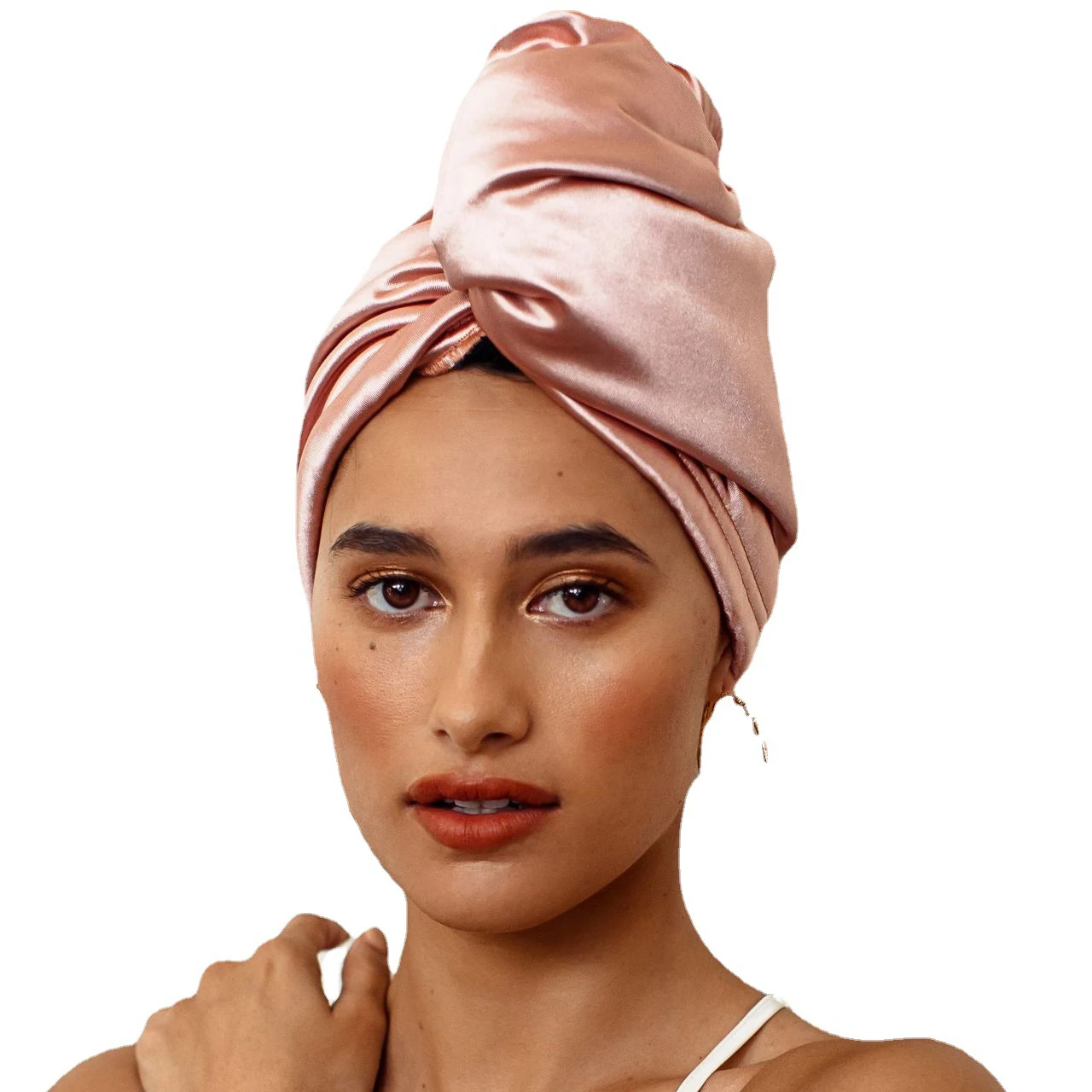 Индивидуальное двустороннее шелковое банное полотенце из Твиста для кудрявых волос тюрбан сушильная шапочка 100% шелка тутового шелкопряда