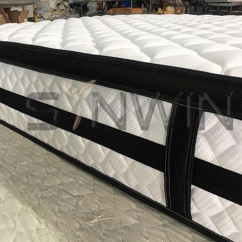 Cheapest Compressed Rebonded Foam Spring Mattress China Factory Made Matrass Best Seller Queen Bed Mattresses