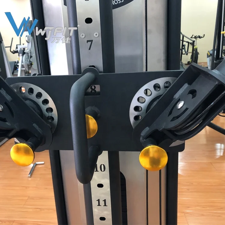 
Multi Functional Trainer Tower Function Trainer With Arms Cable Crossover Machine Wall Mounted Dual Cable Home Gym 