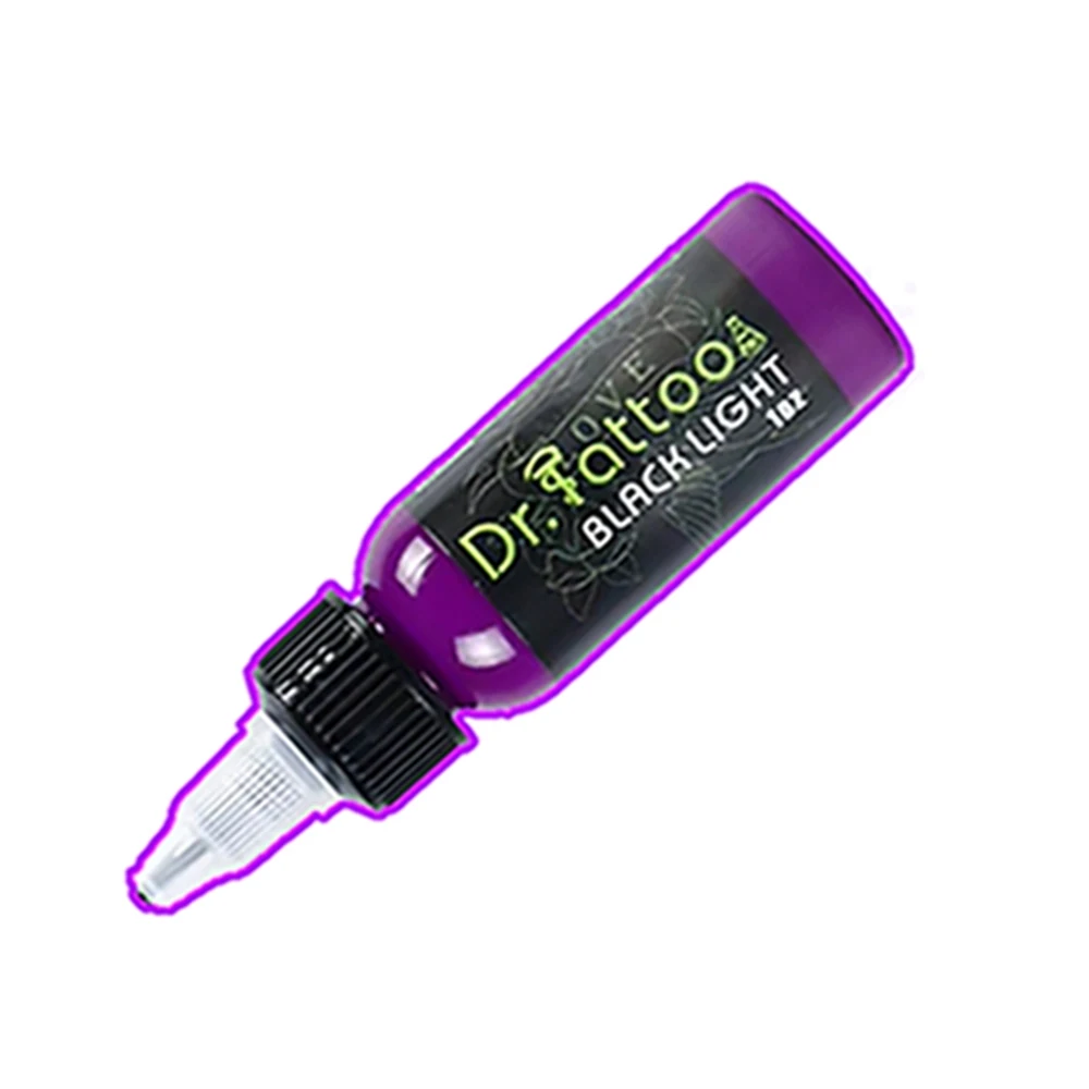 Professional Uv Permanent Tattoo Ink Glow in the Dark Tattoo Ink from USA 6 colors 30ml OEM
