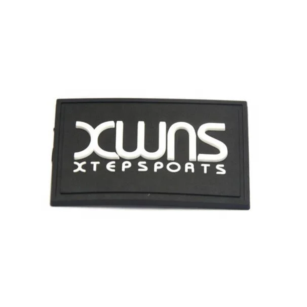 Rubber logo custom / sew on pvc rubber patches