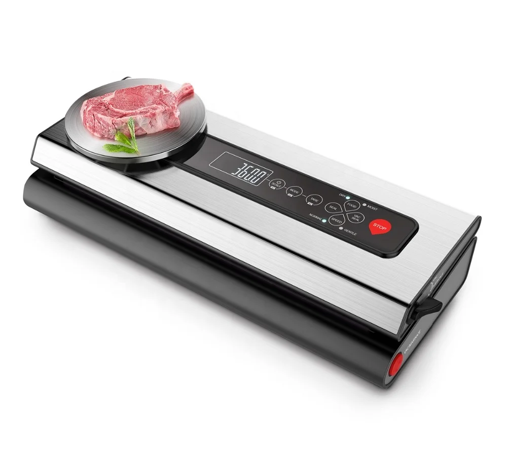Electric Food Vacuum Sealer with Kitchen Scale Factory Direct Sale for Household RV Car and Outdoor Use Vacuum Sealing Machine